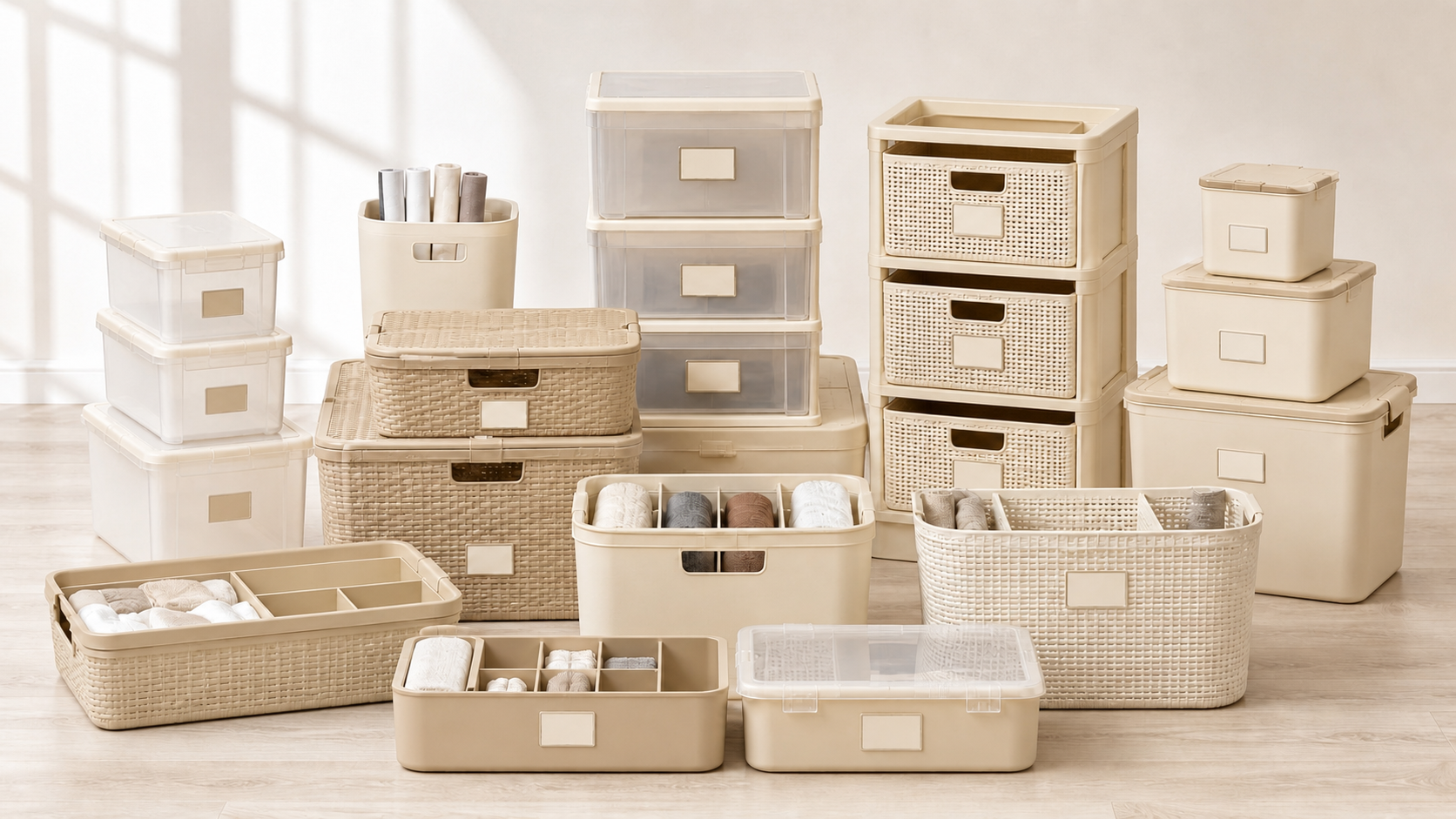 Home storage product assortment.